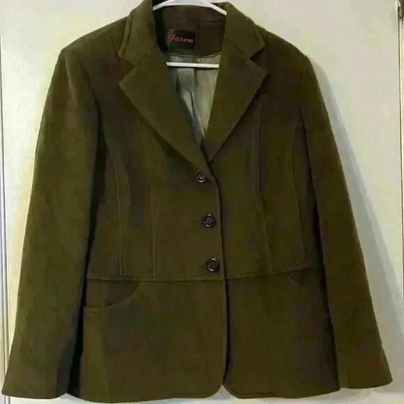 Olive‎ green Jason fully-lined coat - Picture 1 of 6